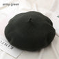Autumn Winter Felt Beret Hats Women Fashion French Painter Hat Girls Trendy Solid Color Berets Ladies Multicolored Flat Cap