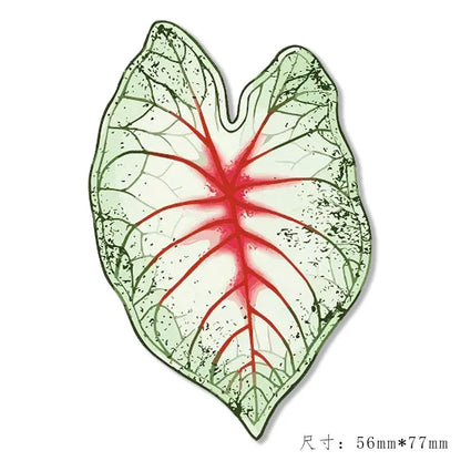 Simulated Plant Mushroom Magnetic Refrigerator Sticker Creative Gift Simulated Leaf Flat Refrigerator Sticker Home Decoration