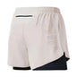 Men’s 2-in-1 Running Shorts – Quick-Dry Double Layer Gym Shorts for Training, Workout & Bodybuilding (Black)