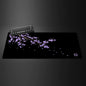 Black Sakura Cherry Blossom Gaming Mouse Pad — Kawaii Purple Large Non-Slip Desk Mat
