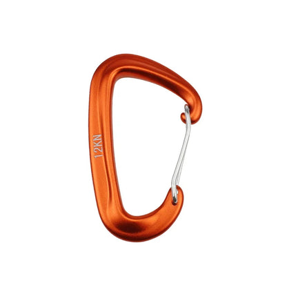 12KN Small Climbing Carabiner D-Shape Mountaineering Buckle Hook