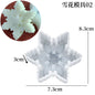 3D Snowflake Silicone Mold for Candle, Soap & Chocolate — DIY Christmas Cake Decorating Mold, Party Gift