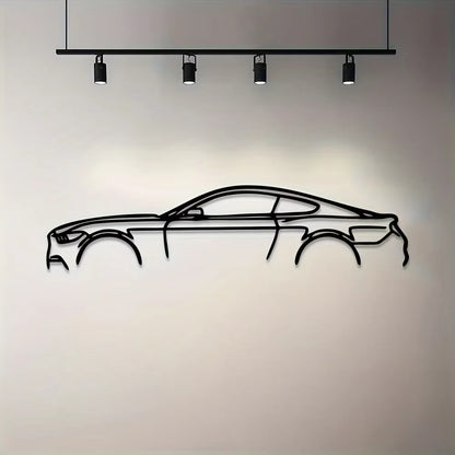 Decorative Hot Border Metal Line Art Designed Specifically for Passionate Automotive Aficionados Looking To Create Wall Displays