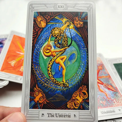 Luxury Aleister Crowley Large Version 80 Divination Oracle Cards The Great THOTH Tarot Deck