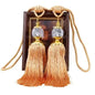 1Pair Tassel Curtain Tieback Crystal Bead Hanging Ball Tie Room Accessories Holder Buckle Rope Bandage Holdback Window Shade