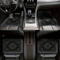 Bandana Print Rectangular Car Floor Mats - Synthetic Fiber Auto Interior Carpets