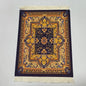 Woven Persian Flower Mouse Pad 9.1 x 7.1 in (23 x 18 cm) Non-Slip Rubber Desk Mat with Fringe — Retro Style
