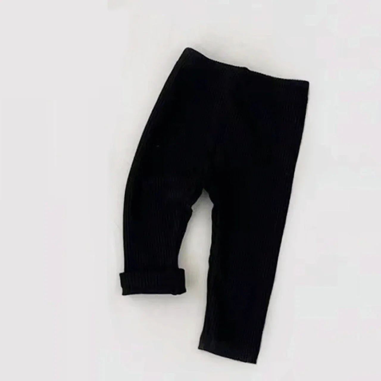 0-3T Baby Striped Cotton Stretch Leggings – Elastic Waist Toddler Skinny Pants
