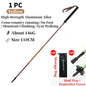 Foldable Quick-Lock 4-Section Trekking Poles Pair – 7075 Aluminum Adjustable 110/120 cm (43.3/47.2 in) EVA Grip Tungsten-Cobalt Tips