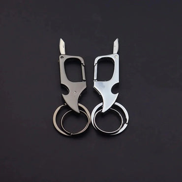 Men's Multifunctional Keychain Bottle Opener Anti-Lost Car Key Ring Creative Waist Hanging Design