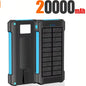 500000mAh Solar Power Bank Fast Charging Portable External Battery for iOS and Android Phones