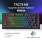 75% 83‑Key Magnetic Switch Hot‑Swap Mechanical Gaming Keyboard — 8K Polling, 0.005mm Rapid Trigger, RGB Wired