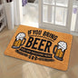 VIKAMA Beer Lovers Welcome Rug Living Room, Bedroom, Entryway Doormat Soft, Comfortable, Skin-Friendly Carpet Home Decor