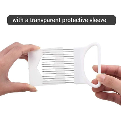 1-Pack Onion Holder Fork & Vegetable Slicer, Tomato Cutter Safe Cutting Tool for Kitchen