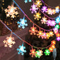 Snowflake USB LED String Lights — Multicolor Fairy Lights for Christmas Tree, Room & Wedding (1.5m/3m/4.5m/6m, 10–40 LEDs)