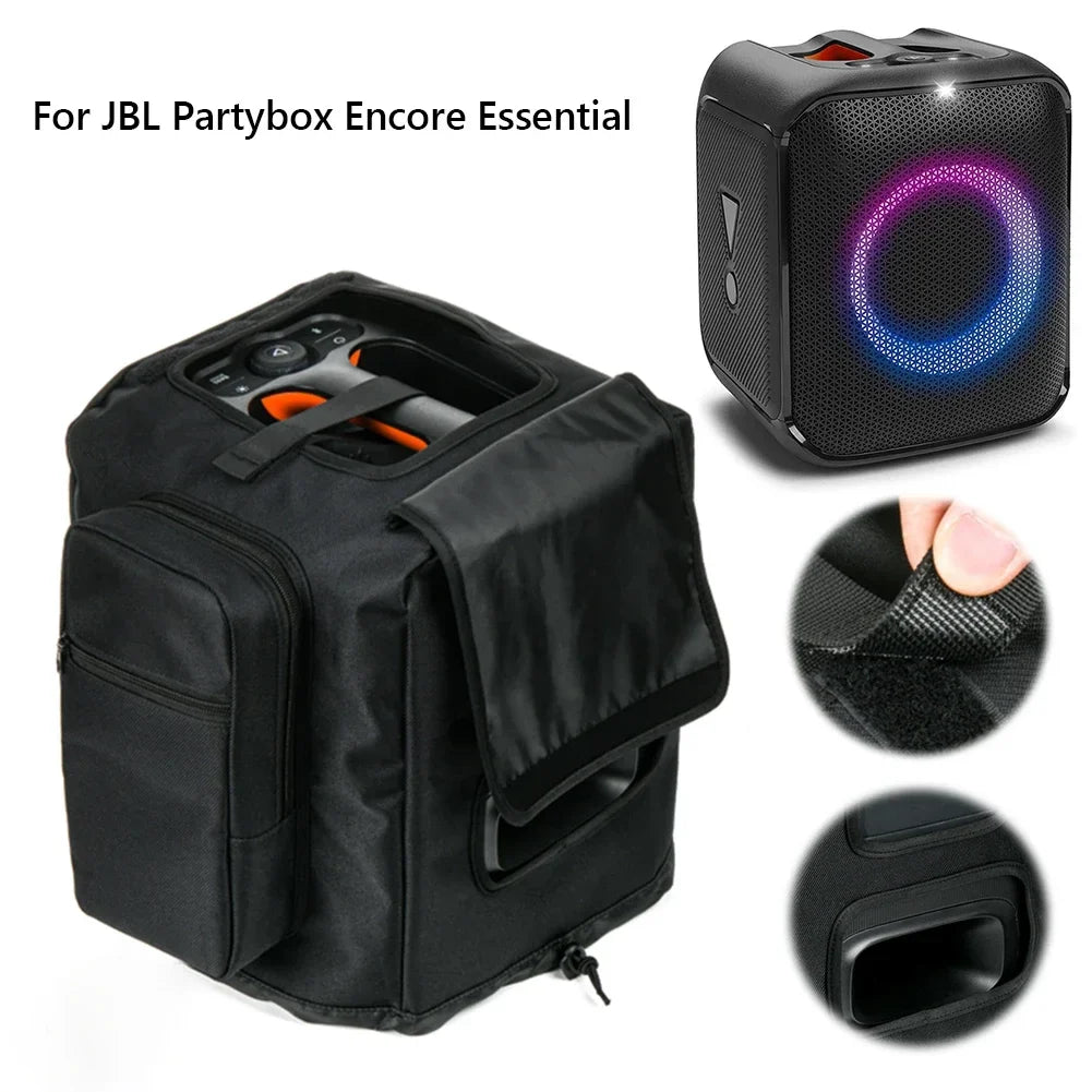 For JBL Partybox Encore Essential 2 Padded Speaker Protective Cover Shockproof Double-Sided Speaker Storage Bag Encore Essential