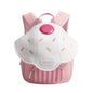 Ice Cream Shape Kids Backpack for Kindergarten - Cute Cartoon School Bag for Girls & Boys, Ages 4-6 (PVC, Zipper)