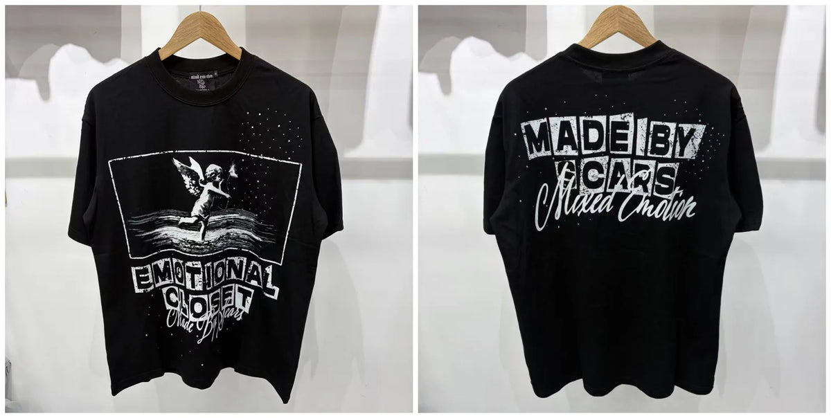 MIXED-EMOTION Rhinestone Graphic T-Shirt