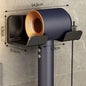 Wall-Mounted Hair Dryer Holder Cradle - Blow Dryer Organizer for Bathroom (White/Black/Grey)