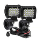 4in (102mm) & 7in (178mm) LED Work Light Bar 12-24V Combo Spot Flood Fog Lamp for 4x4 Truck ATV UTV Off-Road