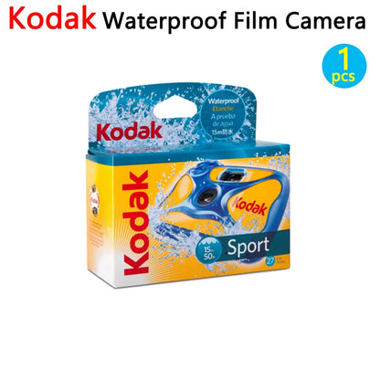 Disposable Single-Use 35mm Film Camera with Flash — 27 or 39 Exposures, ISO 800