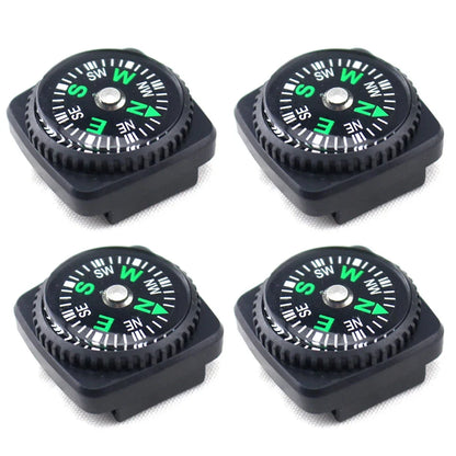 Mini Button Compass for Watch Strap – Portable Survival Navigation for Hiking & Camping (5 or 10-Pack)