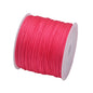 50 Yards 0.8mm Braided Nylon Cord – Durable Satin String for Jewelry Making, Beading, Macrame, Chinese Knot & DIY Crafts