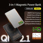 Qi 2.1 Magnetic Power Bank 3-in-1 Wireless Fast Charger 5000/10000mAh for iPhone, Apple Watch and AirPods, 15W Magnetic Wireless & 20W PD Portable Battery