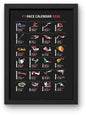 Lap Legends 2025 Racing Program Print Unframed Wall Art Decor Ideal Gift for Formula 1 F1 Fans