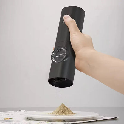 Automatic Salt and Pepper Grinder Set with LED Light – Battery Operated Adjustable Spice Mills