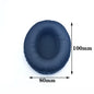 Oval Replacement Ear Pads for Headphones - Leather Foam Cushions, Multiple Sizes (60x70 to 90x110 mm / 2.36x2.76 to 3.54x4.33 in)