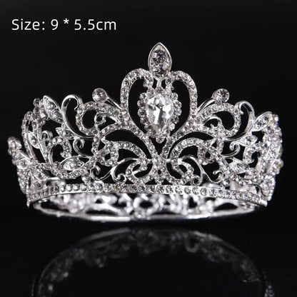 Rhinestone Crown Baking Cake Topper Headwear Decoration Children's Hair Accessories Princess Wedding Birthday Party Supplies New