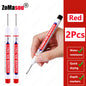 20mm Long-Head Deep Hole Marker Pens - Waterproof Fast-Dry Oil Markers for Wood, Metal & Glass (Red/Black/Blue/Green)