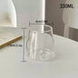 Clear Tall Glass Coffee Mug – Iced Coffee, Milk, Juice & Cocktail Drinkware