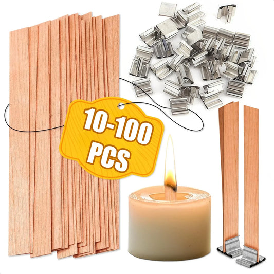 DIY Wooden Wick Candle Kit – Soy & Paraffin Wax Aromatherapy Candle Making Guide