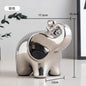 Cartoon Elephant Figurine Boho Home Decor Ornament Living Room  Wine Cabinet DesktopTV cabinet Home