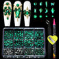 12 Grid Diamond Jewelry Set for Nail Art - Luxe Rhinestone Decorations