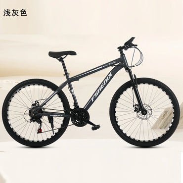 Wholesale Adult Mountain Bike 21-Speed — 24-inch (61 cm) & 26-inch (66 cm) Shock-Absorbing Off-Road Unisex Bicycle