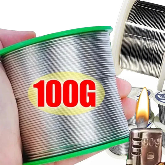 Rosin Core Tin Solder Wire 0.8mm & 1.0mm 20g/50g/100g (0.71-3.53 oz) No-Clean Flux 2%