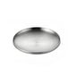 304 Stainless Steel Double-Walled Insulated Round Plate for Dinner, Snacks & Fruit