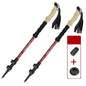2-Pack Telescopic Trekking Poles 62–135 cm (24–53 in) Ultralight Aluminum Hiking Poles with Quick-Lock, Anti-Shock & Carbon Steel Tips