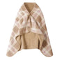 Double-Layer Tartan Plaid Blanket Scarf – Warm Winter Shawl for Women