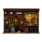 New Corner Bistro Miniature DIY Book Nook - 3D Wooden Puzzle Craft Kit, Christmas & Black Friday Micro Scene Model Gift