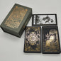 New Version Black Hot Stamping Gold foil Tarot Cards Plastic Rider Oracle Deck For Beginners And Collectors