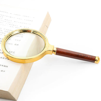 Handheld High-Definition Magnifying Glass for Reading - Portable Magnifier for Elderly & Kids