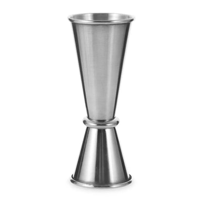 Dual-Sided Stainless Steel Jigger — Double Shot Cocktail Measure Bar Tool