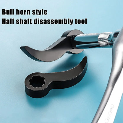 Angle-Type Half Axle Disassembly Pry Bar Adapter – Open-End Wrench Compatible, Anti-Slip