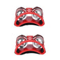 2-Pack Elliptical Hand & Foot Jingle Drum Tambourines – Kids Musical Percussion Instrument for Party & Music Education