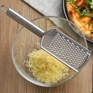 Stainless Steel Handheld Cheese Grater - Multi-Purpose Food Grater for Chocolate, Butter, Fruit & Vegetables