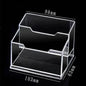 1pc Transparent Desktop Acrylic Shelf Storage Box – Display Stand & Business Card Holder